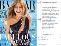 Jennifer Aniston pózovala pre najnovšie vydanie magazínu Harper's BAZAAR.