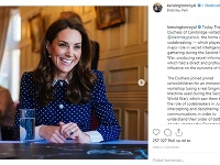 Fotky vojvodkyne Kate sa objavili aj na instagrame. 