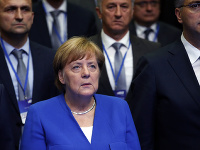 Angela Merkelová v Záhrebe Angela Merkelová v Záhrebe