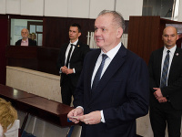 Andrej Kiska odvolil v Poprade. 