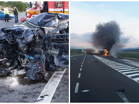 Vážna nehoda pri Turčianskych Tepliciach. Vážna nehoda pri Turčianskych Tepliciach.