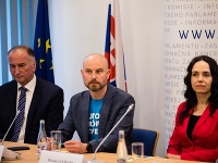 Kandidáti na europoslancov Eugen Jurzyca, Vladimír Bilčík a Miriam Lexmann Kandidáti na europoslancov Eugen Jurzyca, Vladimír Bilčík a Miriam Lexmann