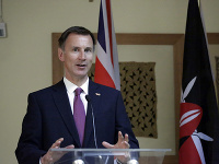 Britský minister zahraničných vecí Jeremy Hunt Britský minister zahraničných vecí Jeremy Hunt