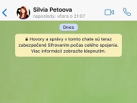 Silvia Petöová bola ešte včera o 21:07 aktívna na whatsappe. 