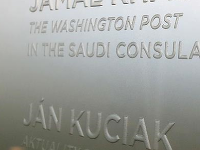 Meno Jána Kuciaka na Washingtonskom pamätníku Meno Jána Kuciaka na Washingtonskom pamätníku