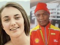 Monet van Deventerová a Nkosikho Mbele Monet van Deventerová a Nkosikho Mbele