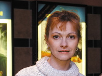 Jana Hubinská na zábere z roku 2003