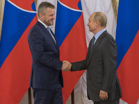 Peter Pellegrini a Vladimir Putin Peter Pellegrini a Vladimir Putin