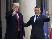 Donald Trump a Emmanuel Macron Donald Trump a Emmanuel Macron
