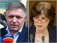 Robert Fico a Monika Smolková Robert Fico a Monika Smolková