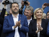 Marine Le Pen a Matteo Salvini Marine Le Pen a Matteo Salvini