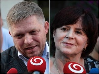 Robert Fico a Monika Smolková Robert Fico a Monika Smolková