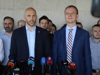 Lídri strán Progresívne Slovensko a Spolu Lídri strán Progresívne Slovensko a Spolu