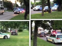 Policajti naháňali opitého šoféra. Policajti naháňali opitého šoféra.