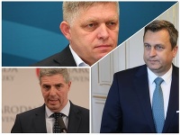 Robert Fico, Andrej Danko a Béla Bugár