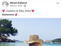Miriam Kalisová sa cez víkend vyjadrila na adresu novorodenej dcérky Martina Šmahela.