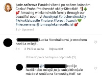 Lucie Šafářová sa na Instagrame pochválila fotkami z rodinného výletu. Pod postom sa spustila doslova lavína kritiky na jej tehotenstvo s Plekancom. 