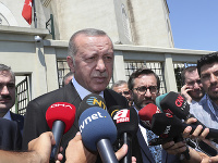 Turecký prezident Recep Tayyip Erdogan Turecký prezident Recep Tayyip Erdogan