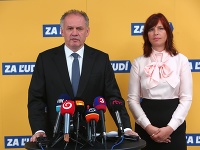 Andrej Kiska a Veronika Remišová Andrej Kiska a Veronika Remišová