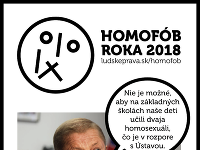 Anketu Homofóm roka vyhral neúspešný kandidát na prezidenta Štefan Harabin