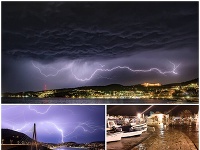 Chorvátsko bičujú búrky. 