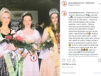 Zuzana Belohorcová na fotke spred 22 rokov. Vtedy sa zúčastnila súťaže krásy Princezná Žilinského kraja.