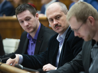 Milan Uhrík, Marian Kotleba a Rastislav Schlosár Milan Uhrík, Marian Kotleba a Rastislav Schlosár