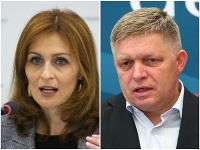 Andrea Kalavská a Robert Fico Andrea Kalavská a Robert Fico