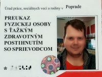 Ján (25) má mozgovú obrnu Ján (25) má mozgovú obrnu
