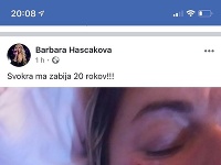 Barbara Haščáková opäť šokovala fanúšikov vyhlásením, že ju svokra zabíja už 20 rokov. 