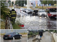 Sobotňajšie intenzívne búrky na Slovensku. Sobotňajšie intenzívne búrky na Slovensku.
