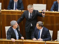 Robert Fico, Béla Bugár a Andrej Danko Robert Fico, Béla Bugár a Andrej Danko