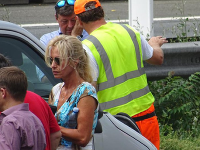 Kateřina Brožová búrala na českej diaľnici s ďalšími tromi vozidlami.