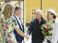 Michael Douglas s manželkou navštívili Bratislavu Michael Douglas s manželkou navštívili Bratislavu