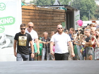 Peter Sagan prišiel do Bratislavy pozdraviť fanúšikov.