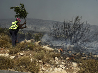 Požiar na ostrove Elafonisos