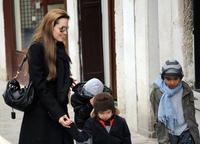 Angelina Jolie a Brad Pitt na návšteve v Benátkach