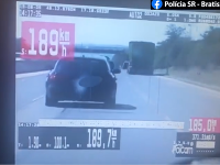 Vodič išiel rýchlosťou 189km/h. Vodič išiel rýchlosťou 189km/h.