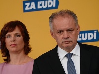 Andrej Kiska a Veronika Remišová Andrej Kiska a Veronika Remišová