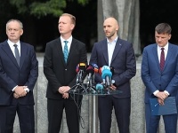 Andrej Kiska, Miroslav Beblavý, Michal Truban, Alojz Hlina Andrej Kiska, Miroslav Beblavý, Michal Truban, Alojz Hlina