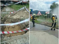 Zásah hasičov z Rožňavy a z Dobšinej v meste Rožňava na železničnom priecestí. Zásah hasičov z Rožňavy a z Dobšinej v meste Rožňava na železničnom priecestí.
