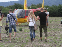 Erika Judínyová počas DOD v Markíze letela aj vrtuľníkom. 