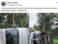 Na Facebooku sa cez víkend objavila informácia o autonehode Sendreiovcov.