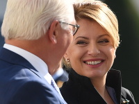 Na snímke slovenská prezidentka Zuzana Čaputová (vľavo) a nemecký prezident Frank-Walter Steinmeier