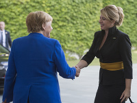 Zuzana Čaputová a Angela Merkelová
