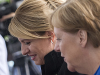 Zuzana Čaputová a Angela Merkelová