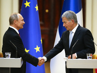 Vladimir Putin a Sauli Niinistö Vladimir Putin a Sauli Niinistö