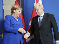 Angela Merkelová a Boris Johnson Angela Merkelová a Boris Johnson