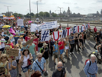 Protest v Drážďanoch Protest v Drážďanoch