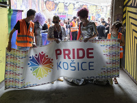 Účastníci 7. ročníka pochodu PRIDE Košice 2019 za práva LGBTI komunity